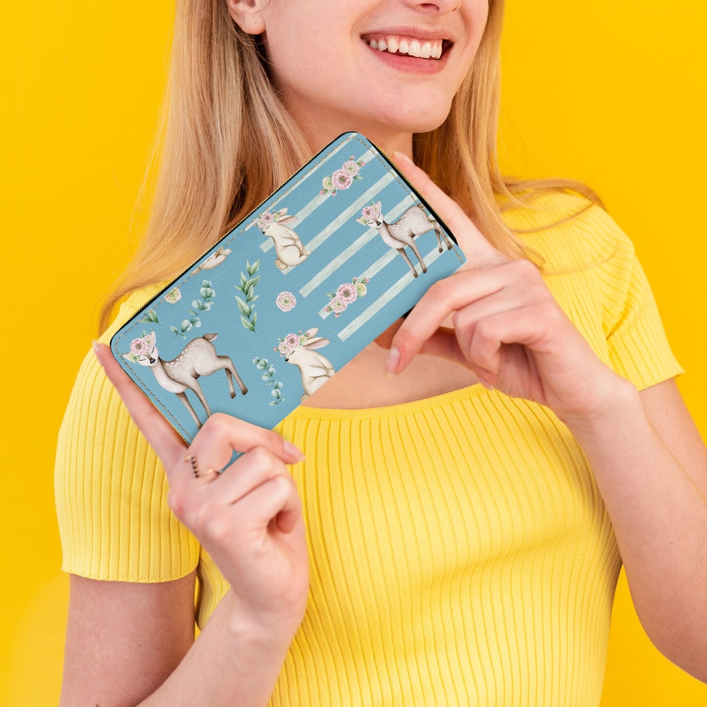 Easter Animals - Long Type Zipper Purse