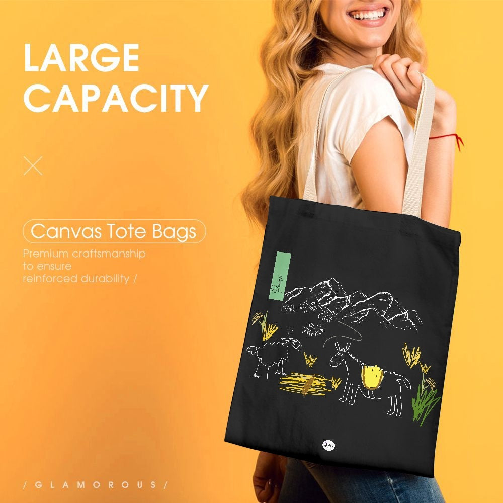 CANVAS Tote Bag - Chillin donkey