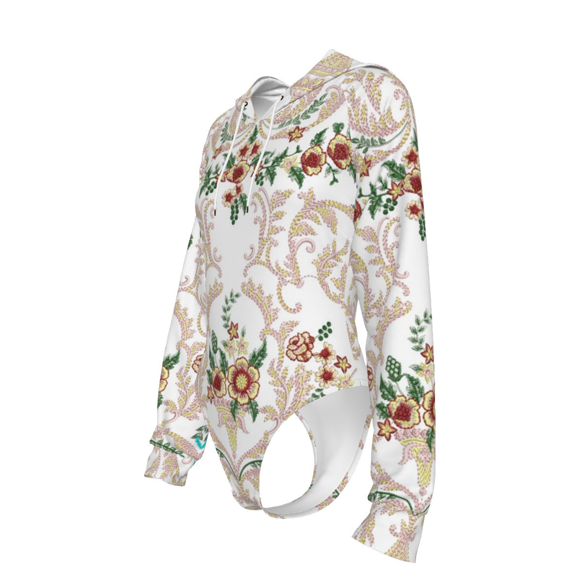 Not Christmas (?) All-Over Print Women's Raglan Sleeve Hooded Bodysuit