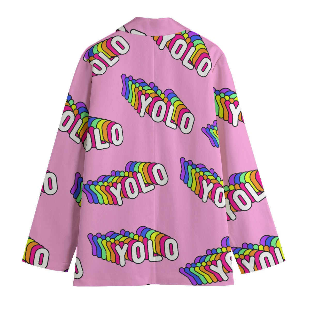 ΥΟΛΟΟΟΟΟΟΟ. All-Over Print Women's Leisure Blazer | 245GSM Cotton