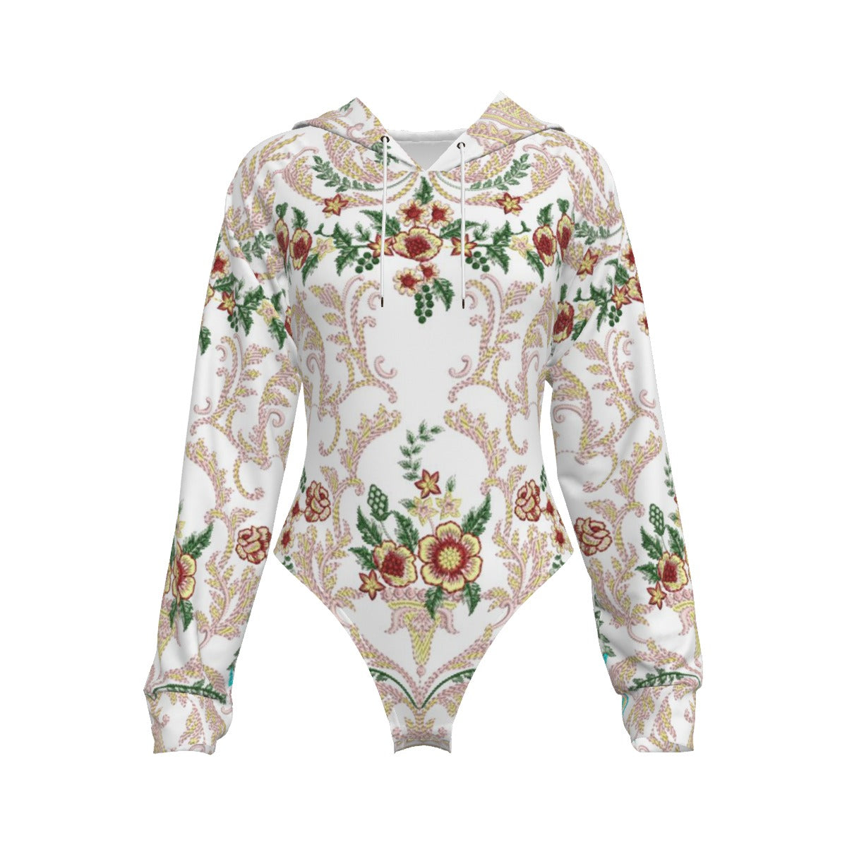 Not Christmas (?) All-Over Print Women's Raglan Sleeve Hooded Bodysuit