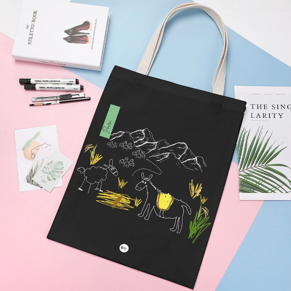 CANVAS Tote Bag - Chillin donkey