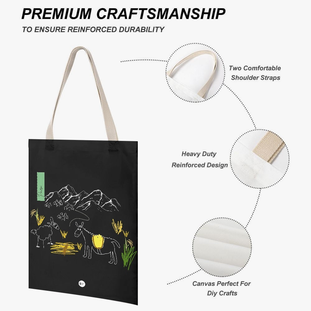 CANVAS Tote Bag - Chillin donkey