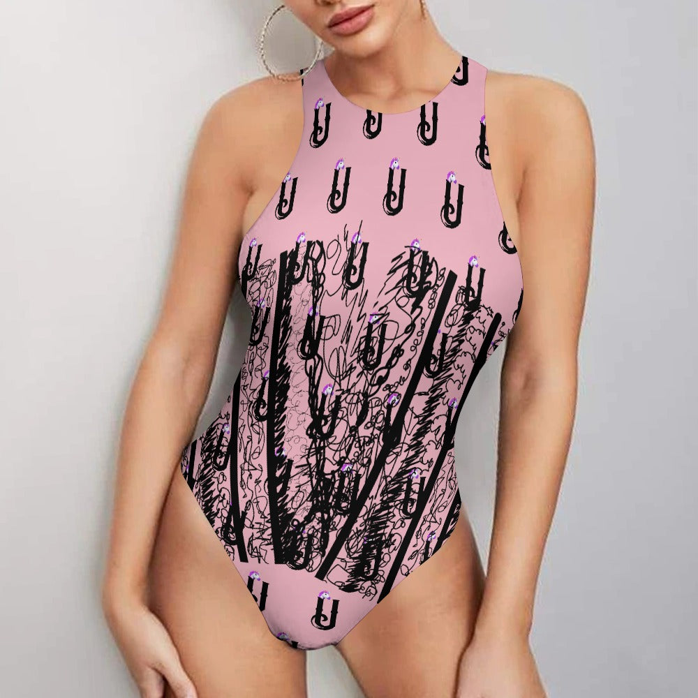Unicorns - Vest Jumpsuit - Hand drawn pattern with logo