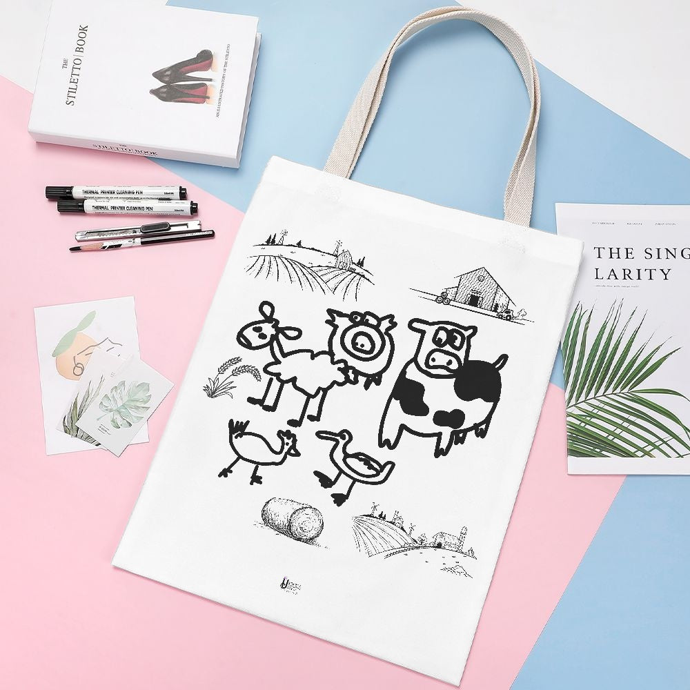 CANVAS Tote Bag - the farm