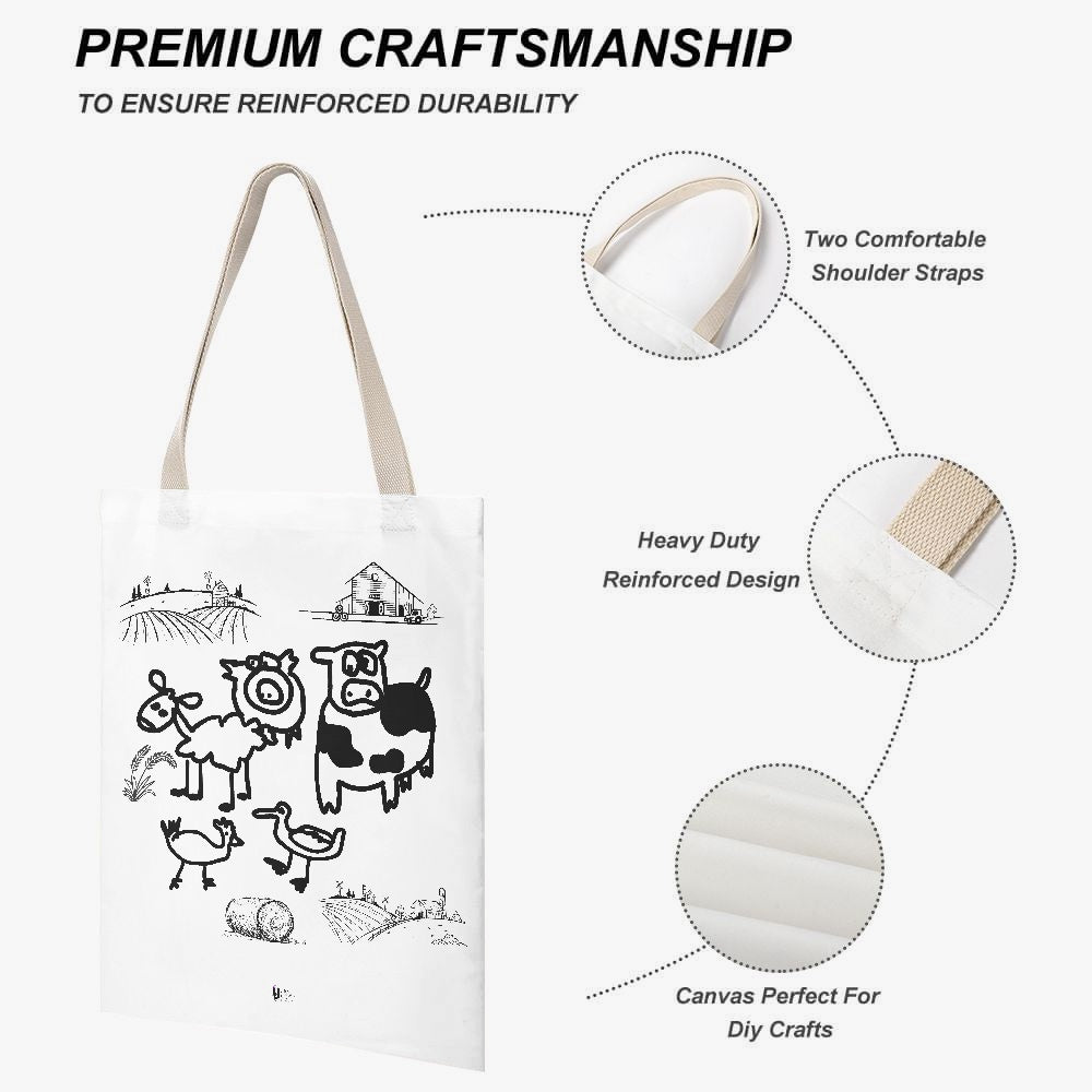 CANVAS Tote Bag - the farm