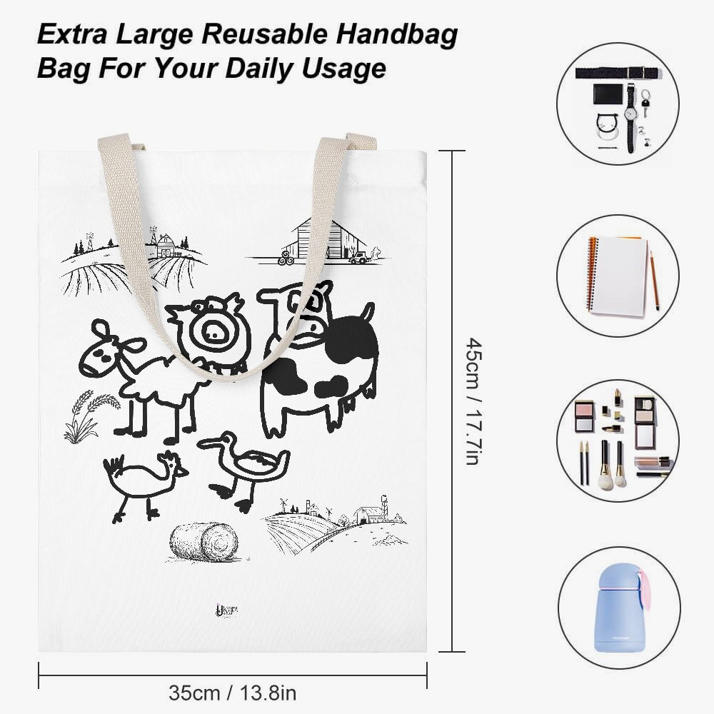 CANVAS Tote Bag - the farm