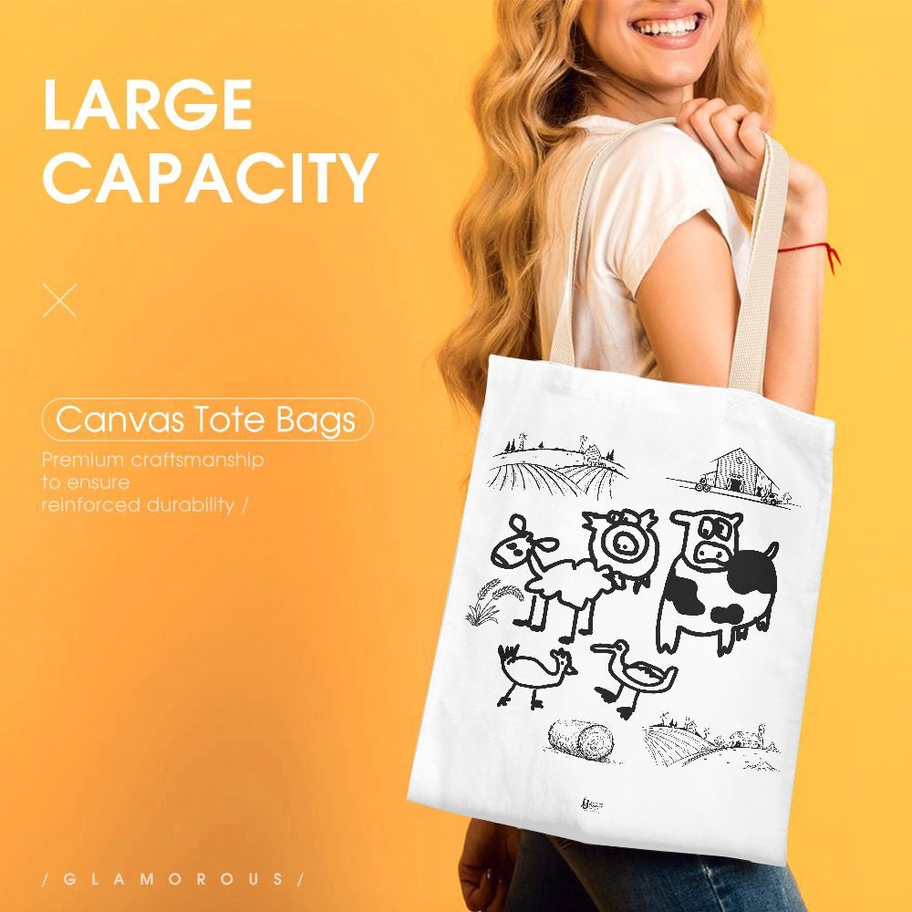 CANVAS Tote Bag - the farm
