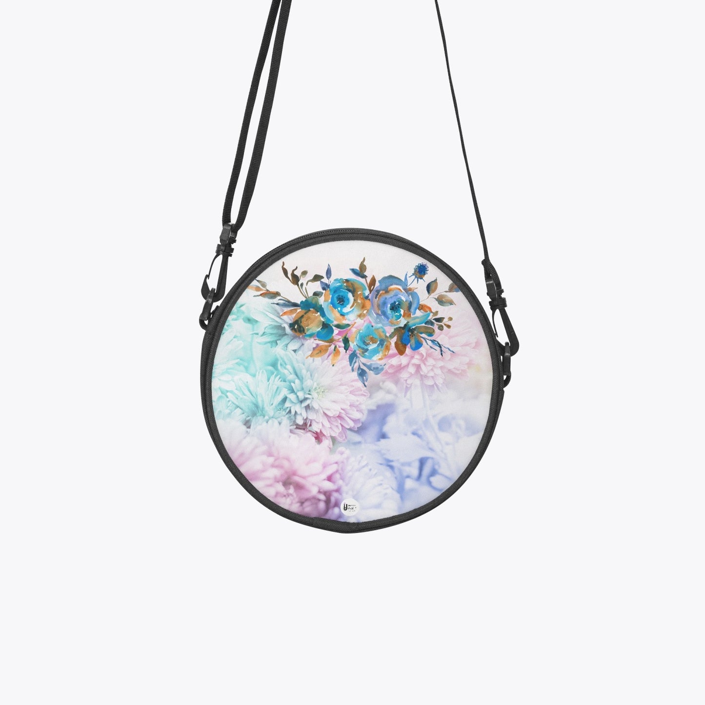 Flower color blast -. Round Satchel Bag