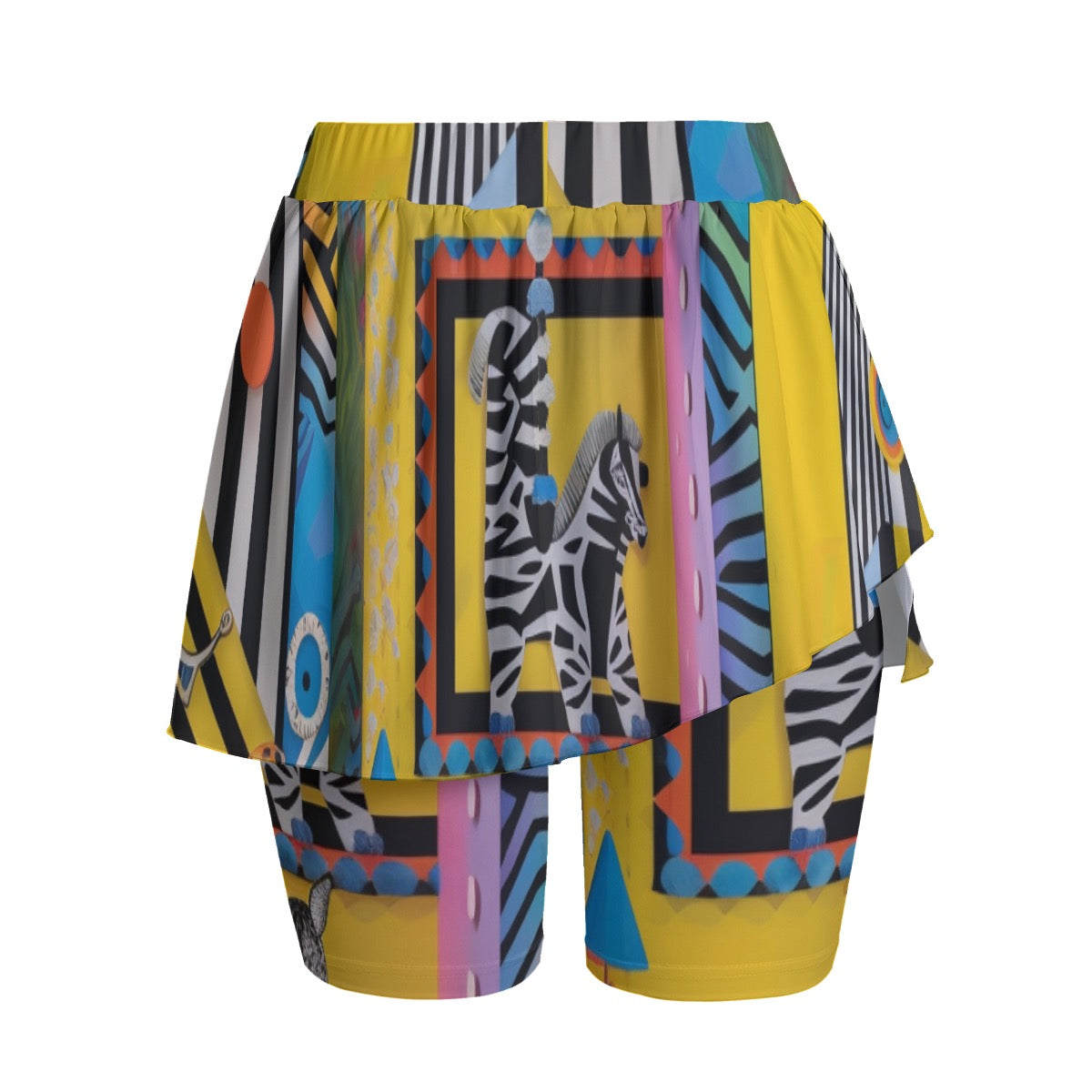 ZEBRA // All-Over Print Women's Sports Skorts