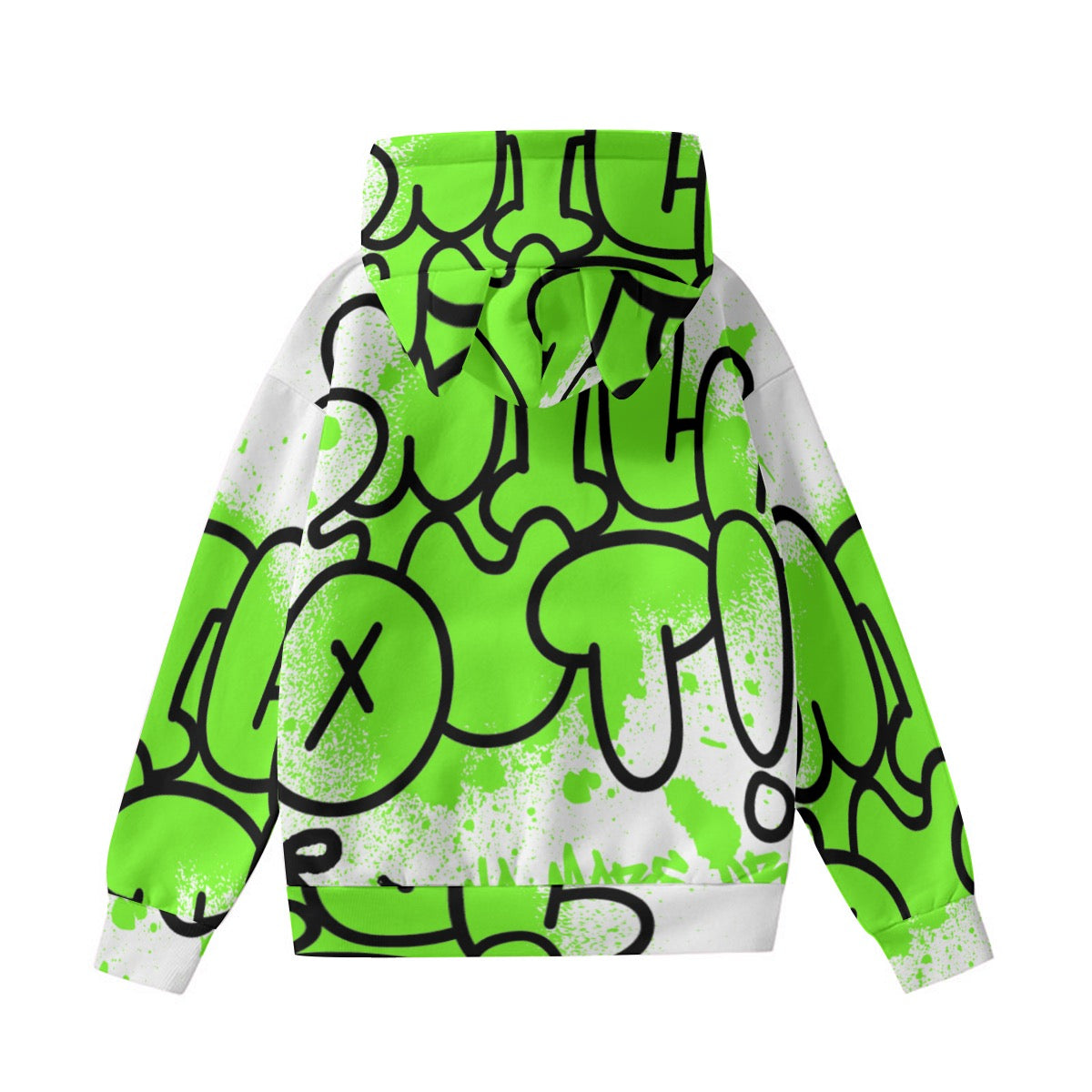 GREEN STUFF | All-Over Print Women’s Hoodie With Decorative Ears