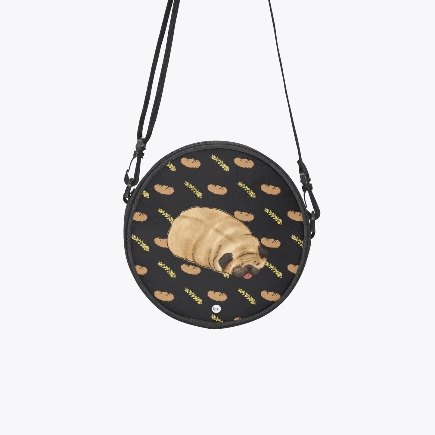 Pug loaf - Round Satchel Bag