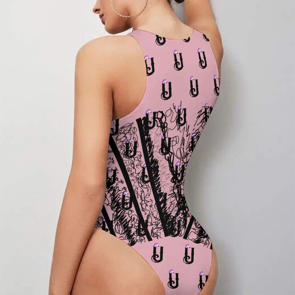 Unicorns - Vest Jumpsuit - Hand drawn pattern with logo