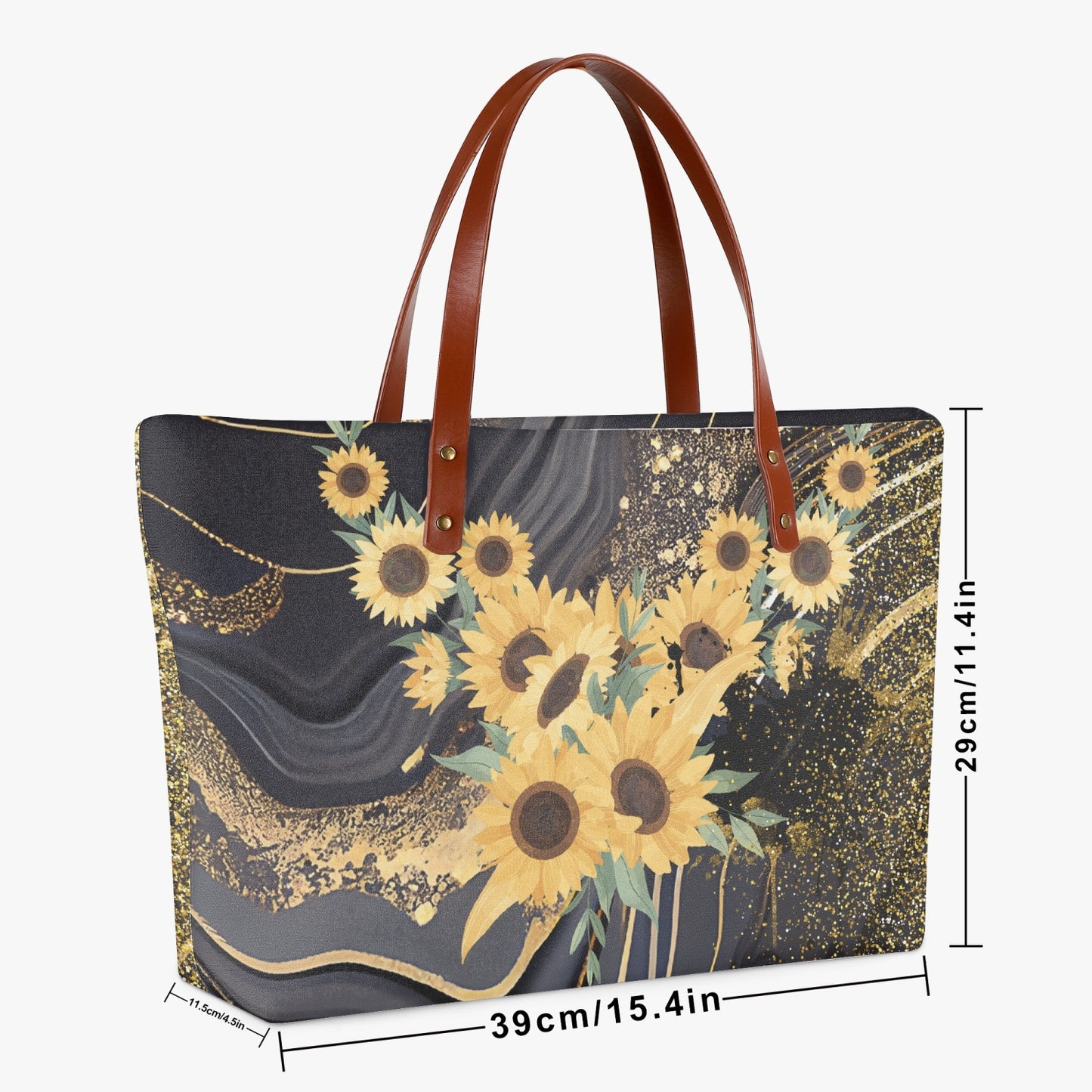Sunflowers and glitter. Classic Diving Cloth Tote Bag