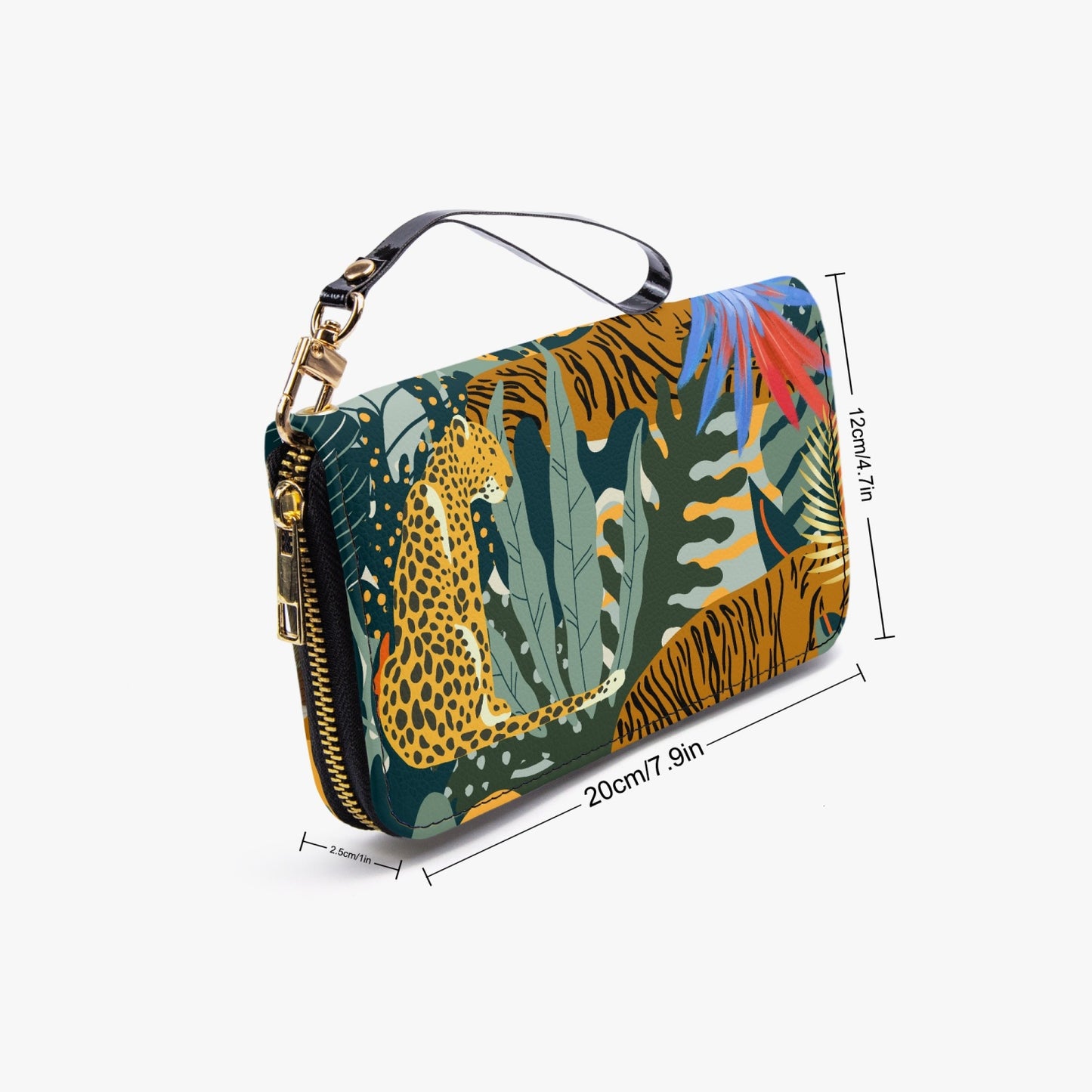 color jungle Zipper Wallet